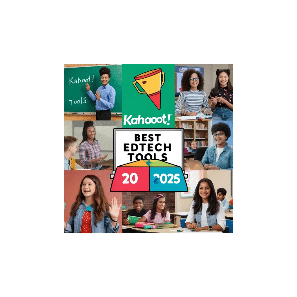 Image promoting "best edtech tools in 2025".